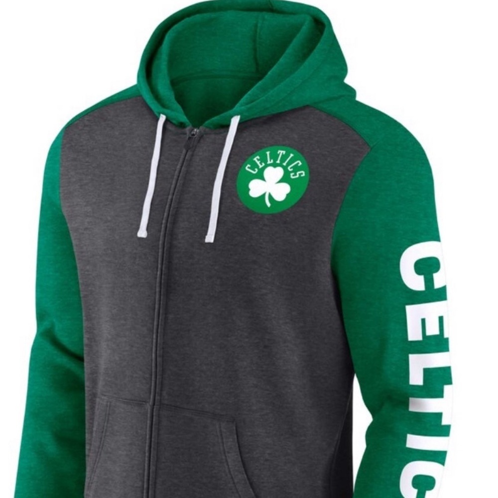 2XL NBA - Boston Celtics Offensive Line Up Full-Zip Hoodie -SOLD OUT- NWT - Picture 1 of 2